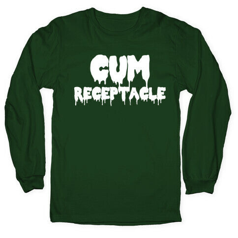 Cum Receptacle Longsleeve Tee Hoodie, Sweatshirt | CoreVibeTees.com (Image 4)