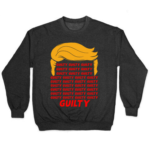 34 Times Guilty Trump Crewneck Sweatshirt T-Shirts, Hoodie | CoreVibeTees.com (Image 1)