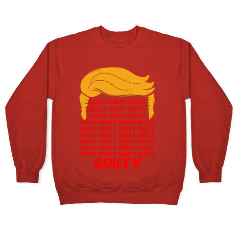 34 Times Guilty Trump Crewneck Sweatshirt T-Shirts, Hoodie | CoreVibeTees.com (Image 5)