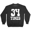 34 Times Trump Convicted Crewneck Sweatshirt T-Shirts, Hoodie | CoreVibeTees.com (Image 1)