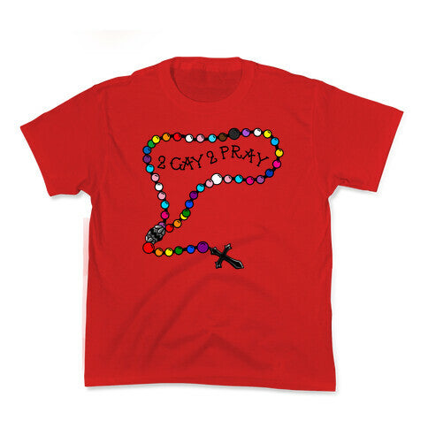2 Gay 2 Pray Kids Tee Hoodie, Sweatshirt | CoreVibeTees.com (Image 1)