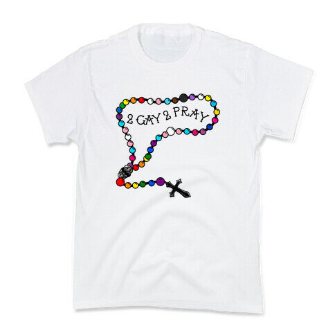 2 Gay 2 Pray Kids Tee Hoodie, Sweatshirt | CoreVibeTees.com (Image 2)