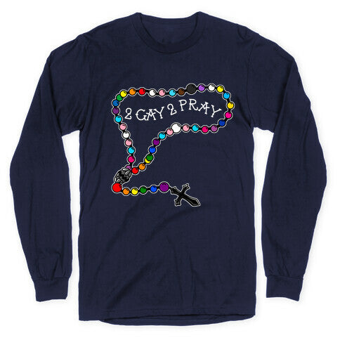 2 Gay 2 Pray Longsleeve Tee Style001 Hoodie, Sweatshirt | CoreVibeTees.com (Image 5)