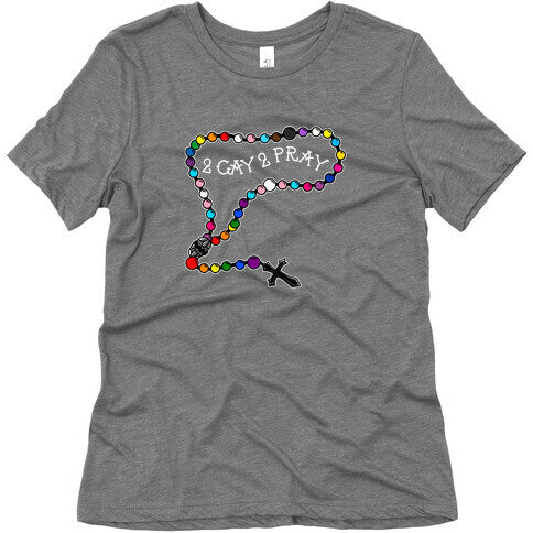 2 Gay 2 Pray Womens Triblend Tee Style001 Hoodie, Sweatshirt | CoreVibeTees.com (Image 4)