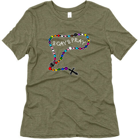 2 Gay 2 Pray Womens Triblend Tee Style001 Hoodie, Sweatshirt | CoreVibeTees.com (Image 5)