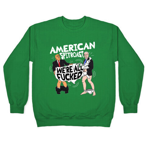 American Spit Roast Crewneck Sweatshirt T-Shirts, Hoodie | CoreVibeTees.com (Image 3)
