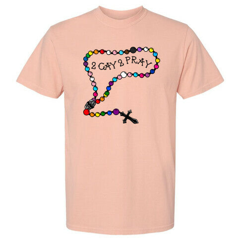 2 Gay 2 Pray Comfort Colors Heavyweight Tee Hoodie, Sweatshirt | CoreVibeTees.com (Image 5)