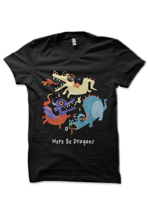 Here be Dragons â€“ Programming T-Shirt Hoodie, Sweatshirt | CoreVibeTees.com