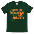 Prone to Shenanigans and Malarkey St Patty's Day T-Shirt Hoodie, Sweatshirt | CoreVibeTees.com