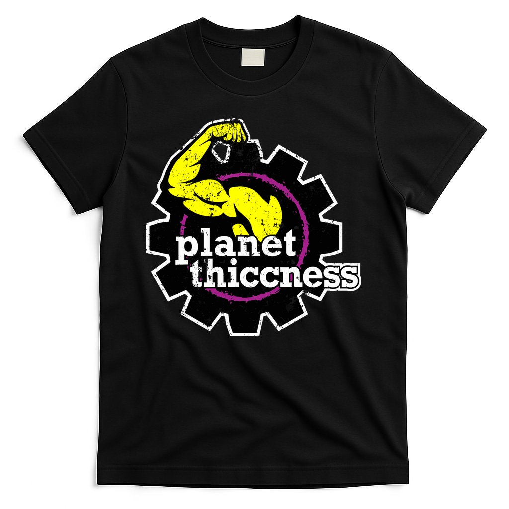 Planet Thiccness Gym Thickness Funny Joke Workout Lover T-Shirt Hoodie, Sweatshirt | CoreVibeTees.com