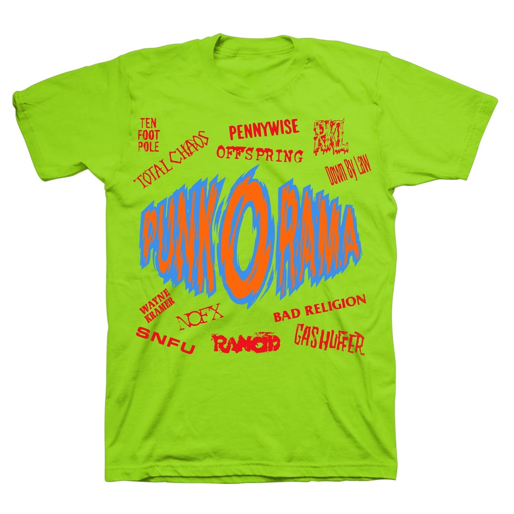 Punk O Rama Album Cover Tee (Lime Green) Hoodie, Sweatshirt | CoreVibeTees.com (Image 1)