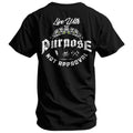 Live With Purpose. Not Approval Men's T-Shirt Hoodie, Sweatshirt | CoreVibeTees.com (Image 1)
