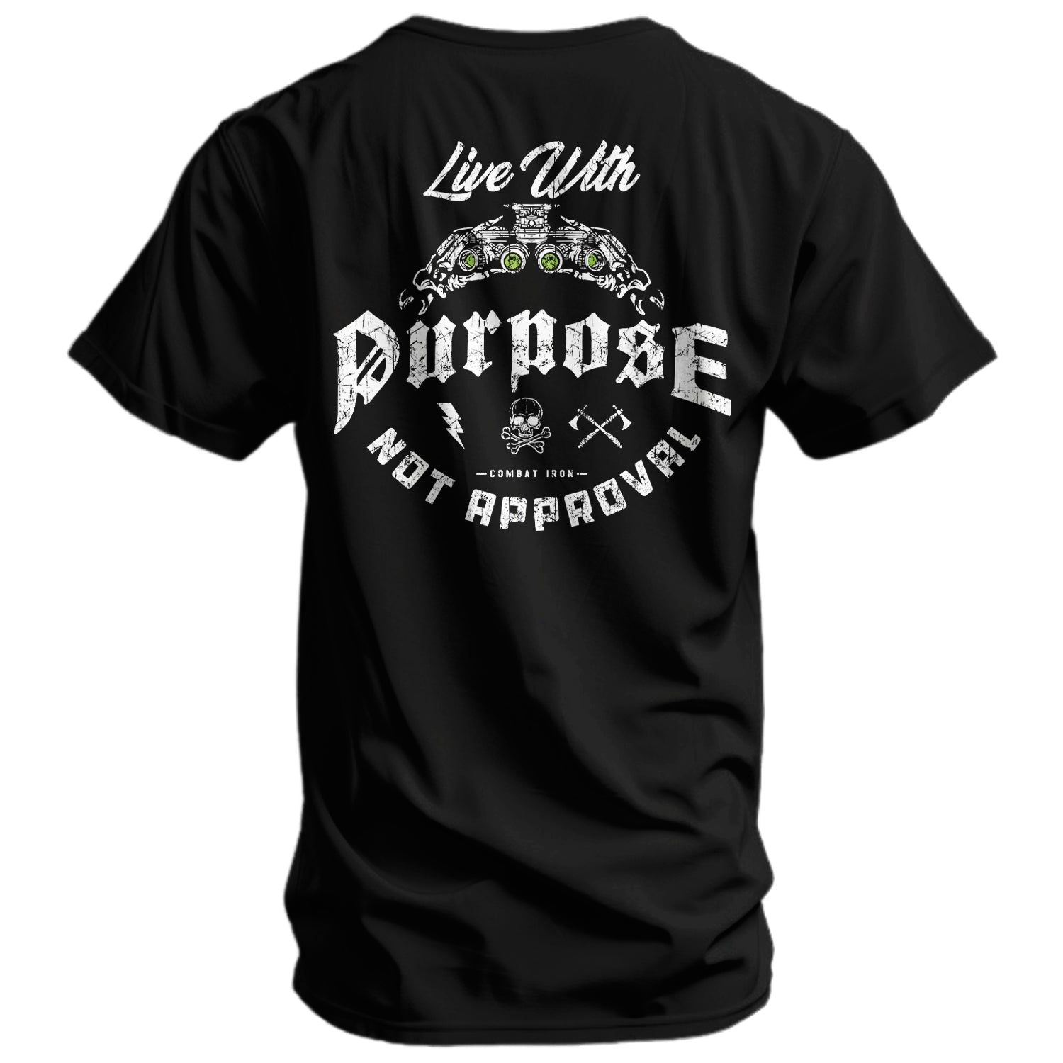 Live With Purpose. Not Approval Men's T-Shirt Hoodie, Sweatshirt | CoreVibeTees.com (Image 1)