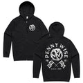 Flag Zip Up Hoodie (Black) T-Shirts, Sweatshirt | CoreVibeTees.com (Image 1)