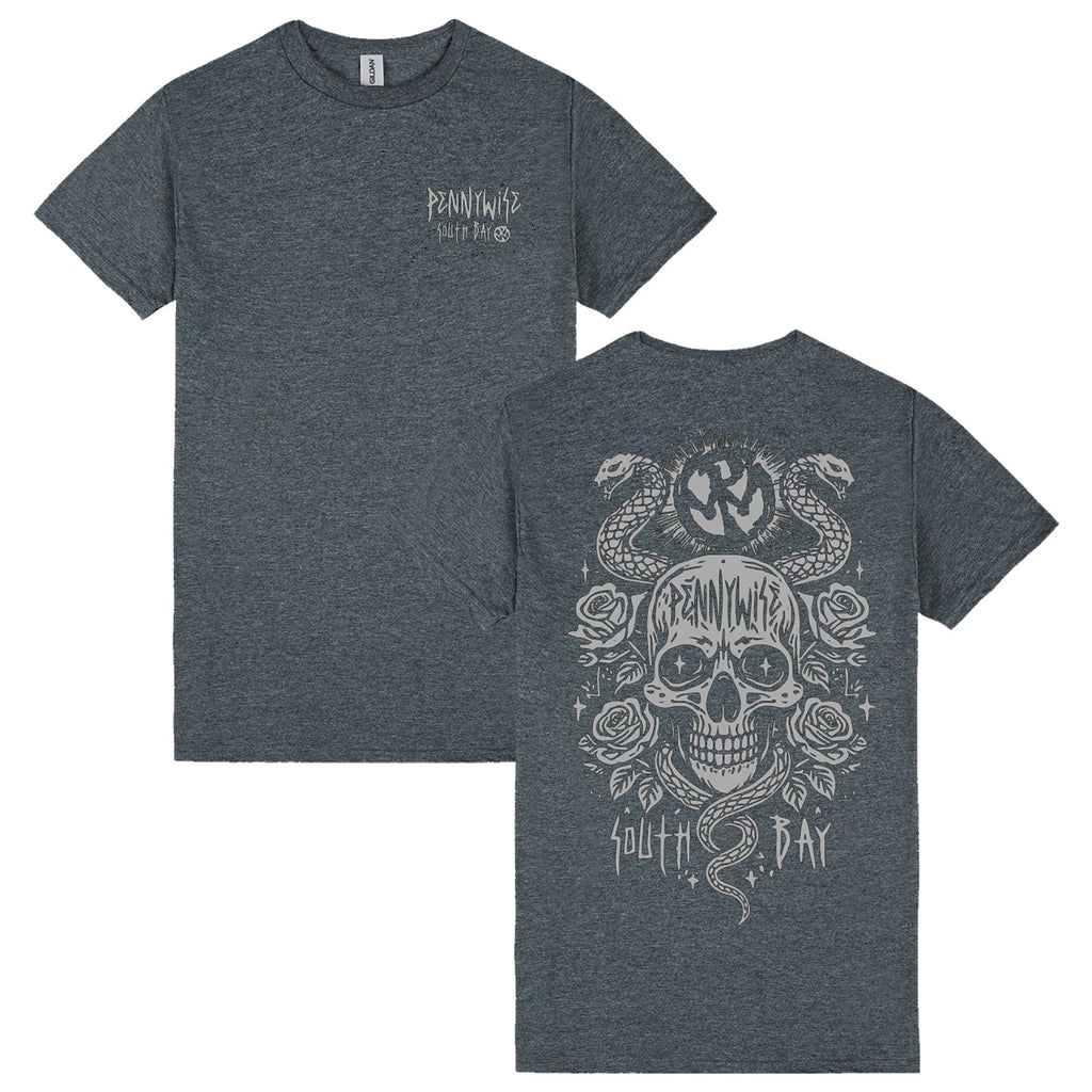 Snake Skull T-Shirt (Dark Heather) Hoodie, Sweatshirt | CoreVibeTees.com (Image 1)