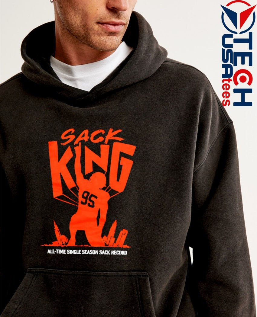 Cleveland Browns Myles Garrett #95 Sack King All-Time Single Season Sack Record shirt
