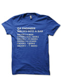 Qa Engineer  Walks  Into A Bar Royal Blue Half Sleeve T-Shirt Hoodie, Sweatshirt | CoreVibeTees.com