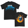 Flamed Heartfist T-Shirt (Black) Hoodie, Sweatshirt | CoreVibeTees.com (Image 1)