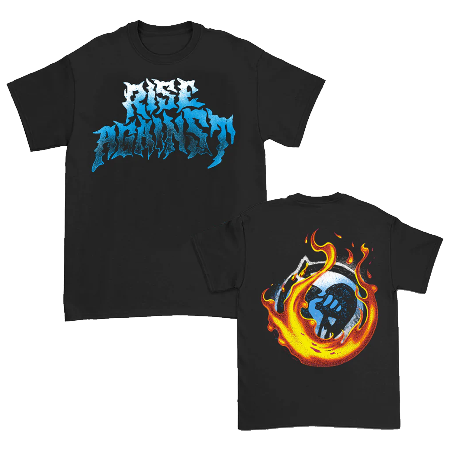 Flamed Heartfist T-Shirt (Black) Hoodie, Sweatshirt | CoreVibeTees.com (Image 1)