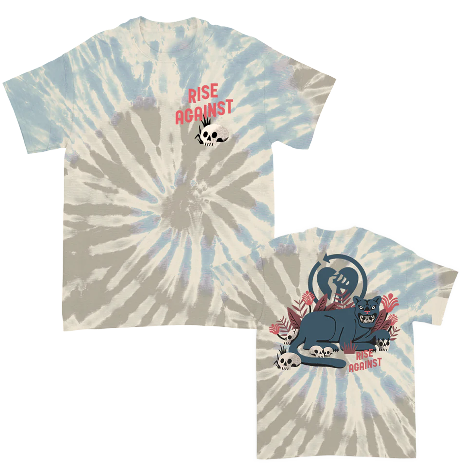 Panther Tie-Dye T-Shirt (Oasis Spiral Dye) Hoodie, Sweatshirt | CoreVibeTees.com (Image 1)