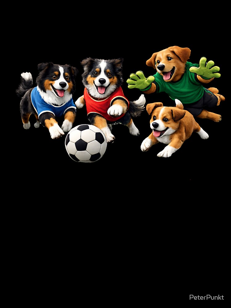 Dogs Play Football by PeterPunkt