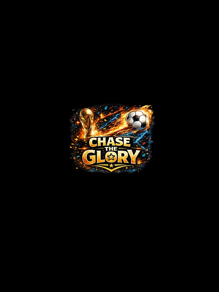 Chase the Glory Sticker | Soccer Champion Motivation | Colorful Football Design by Vierdos
