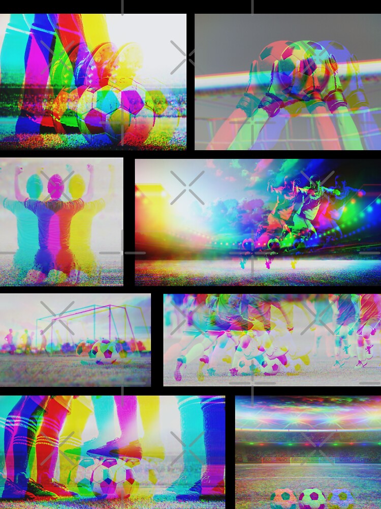 Soccer Field Photo - Ultimate Hypebeast Trippy Split Design For Any Coach, Leader Or Soccer Player by Vibbin4Life33