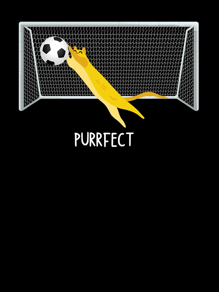 Purrfect Cat Goalkeeper Funny by Doodlehub