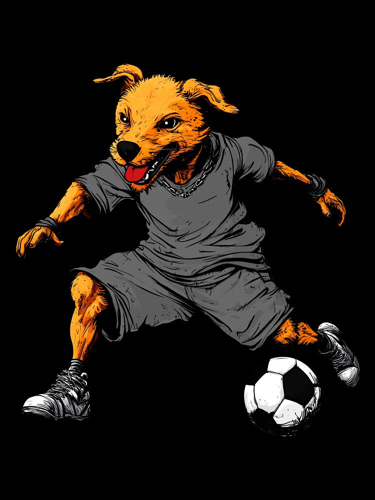 Footballer dog by Soulskier