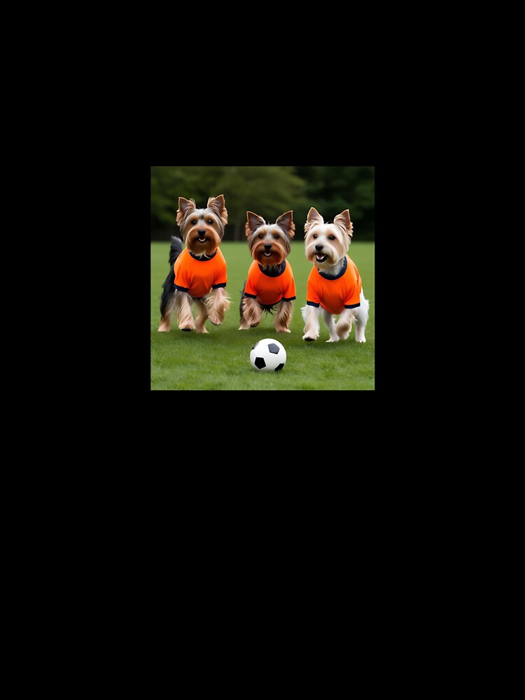 Yorkshire Terriers love football too! Soccer and Dog Lovers - Wolverhampton Wolves - Any dog, any colour by Humour House Designs