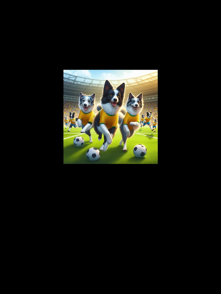 Border Collies love football too! Soccer and Dog Lovers - Leeds United - Any dog, any colour by Humour House Designs