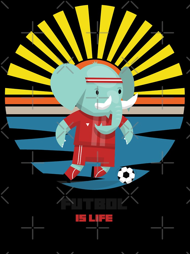 Futbol Is Life Elephant Soccer Star by TheWildFlix