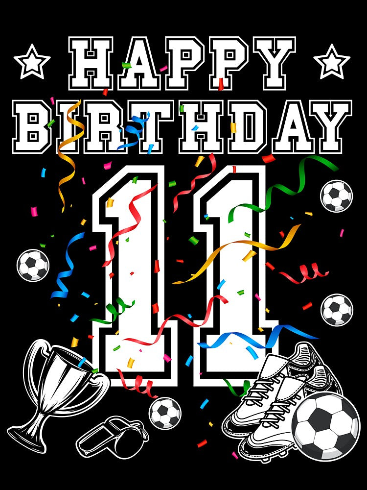 Soccer Birthday 11 Years Soccer jersey Soccer ball by Shirt-Designs