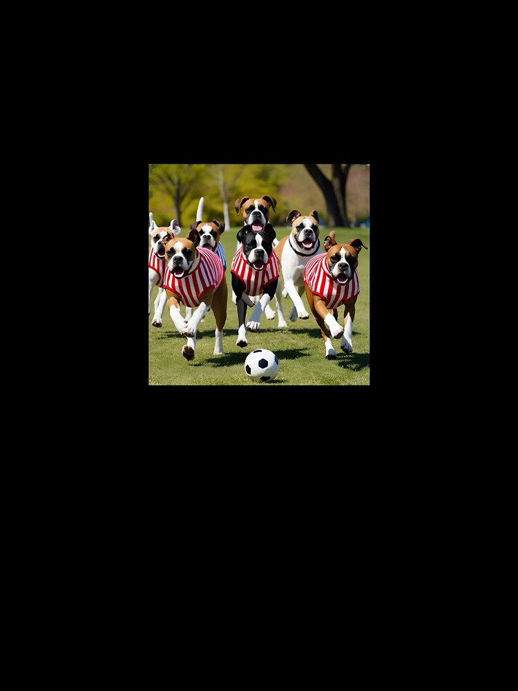 Boxers love football too! Soccer and Dog Lovers - Sunderland, Sheffield United, Southampton - Any dog, any colour by Humour House Designs