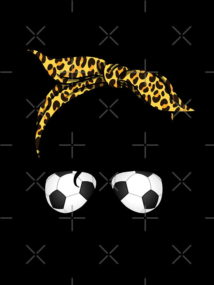 Soccer Mom With Leopard And Messy Bun by Lemon Pepper