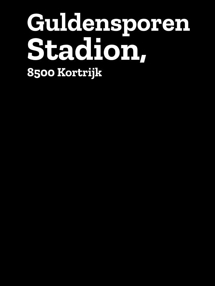 Kortrijk Stadium Address by The Chuck Wagon