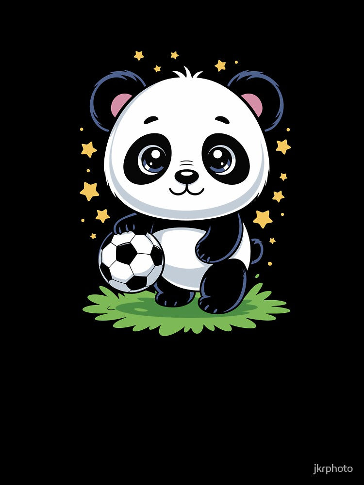 Panda Holding Soccer Ball by jkrphoto
