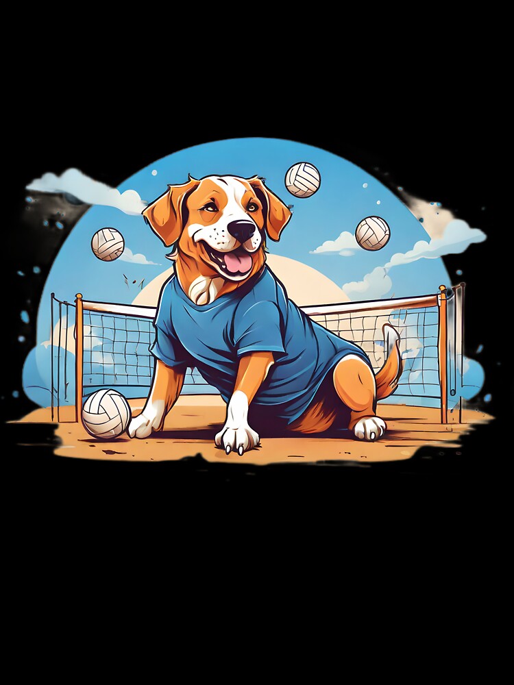 dog playing volleyball by Karaz's Animal Kingdom