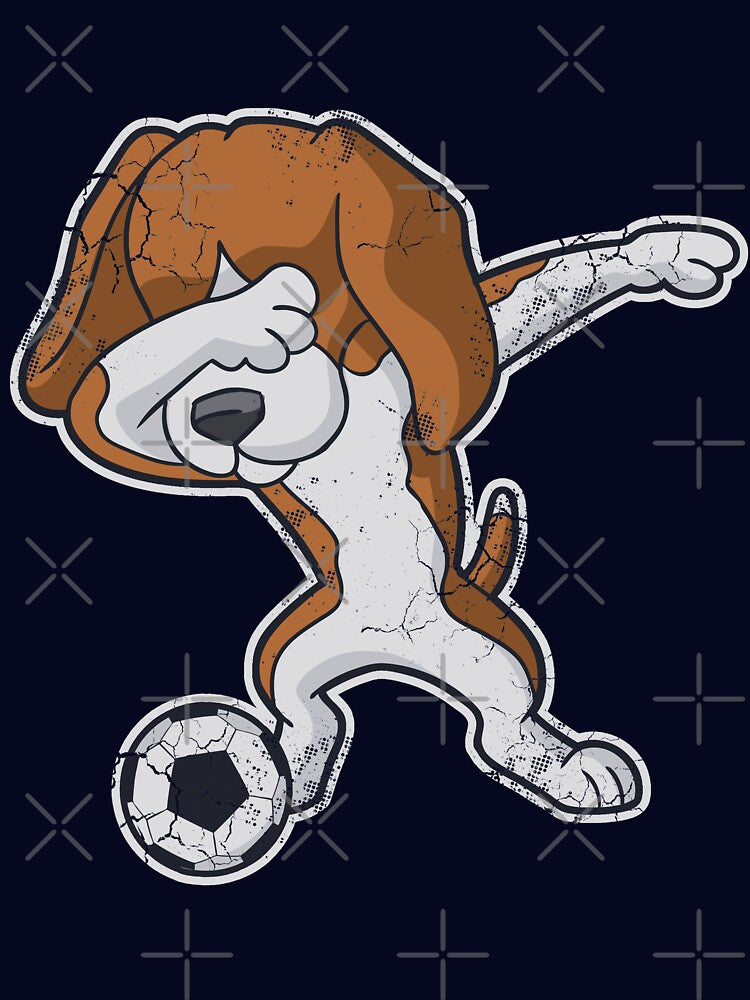 Dabbing Beagle Soccer Dog by frittata