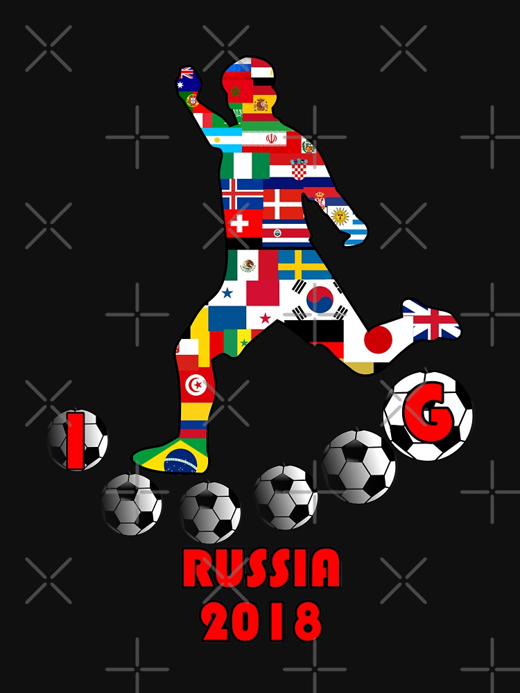 Russia 2018 Soccer Team WorldwideT-Shirt Novelty Gift by Tetete