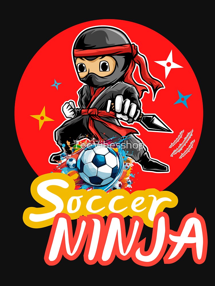 Soccer Ninja Cute Football Player by TeeVibesshop