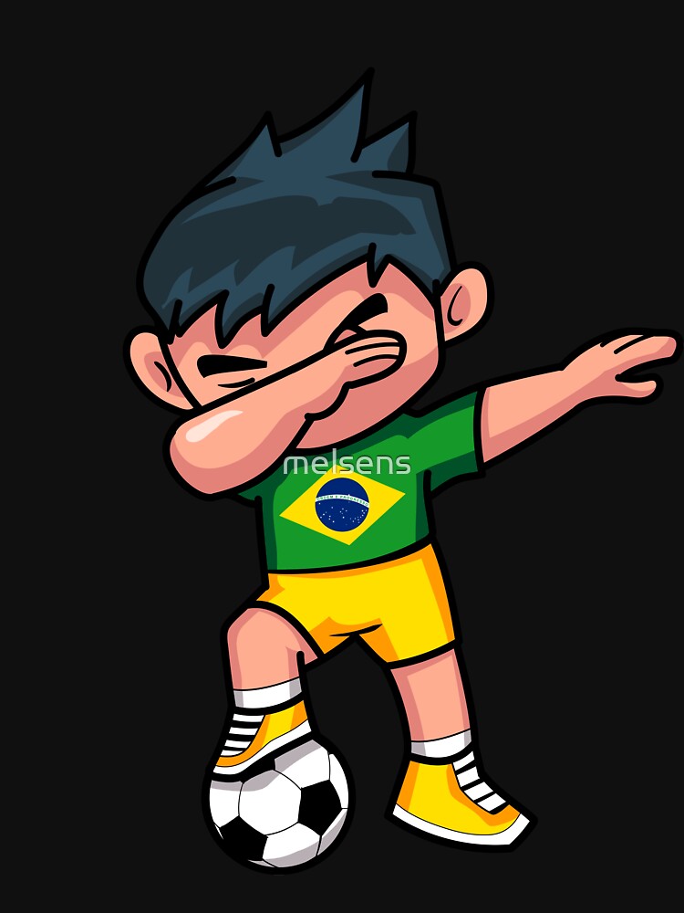 Soccer Boy Dabbing Brazil by melsens
