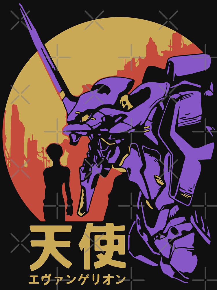 Neon Genesis Evangelion Retro Vintage by Teebuya