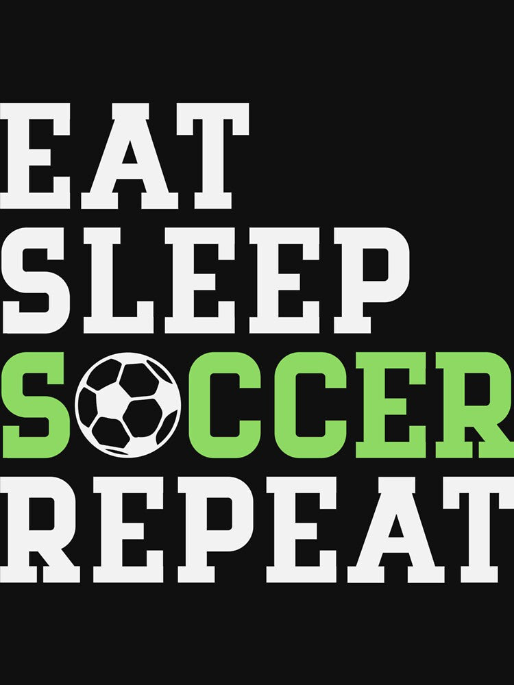 Eat Sleep Soccer Repeat Cool Soccer Player Gift Sticker by jacksrome6