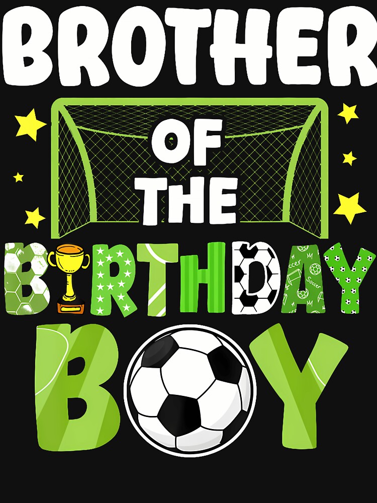 Soccer Brother Birthday Boy Party Soccer Family Matching by MadalynKiehn
