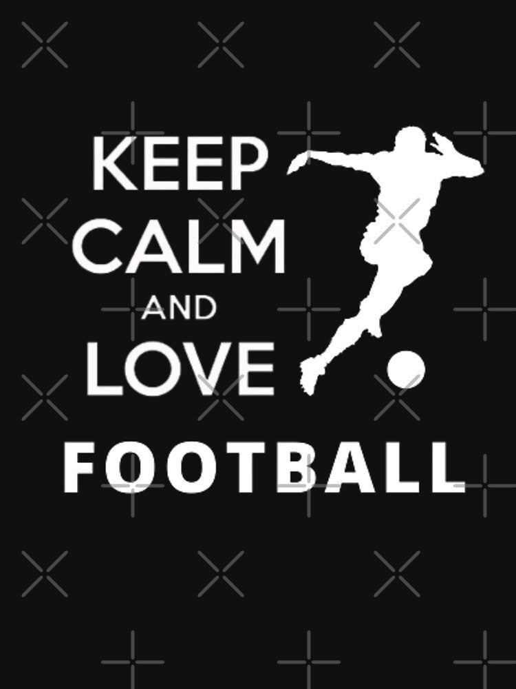 Keep calm and love football for football lovers gifts by BestDesign87