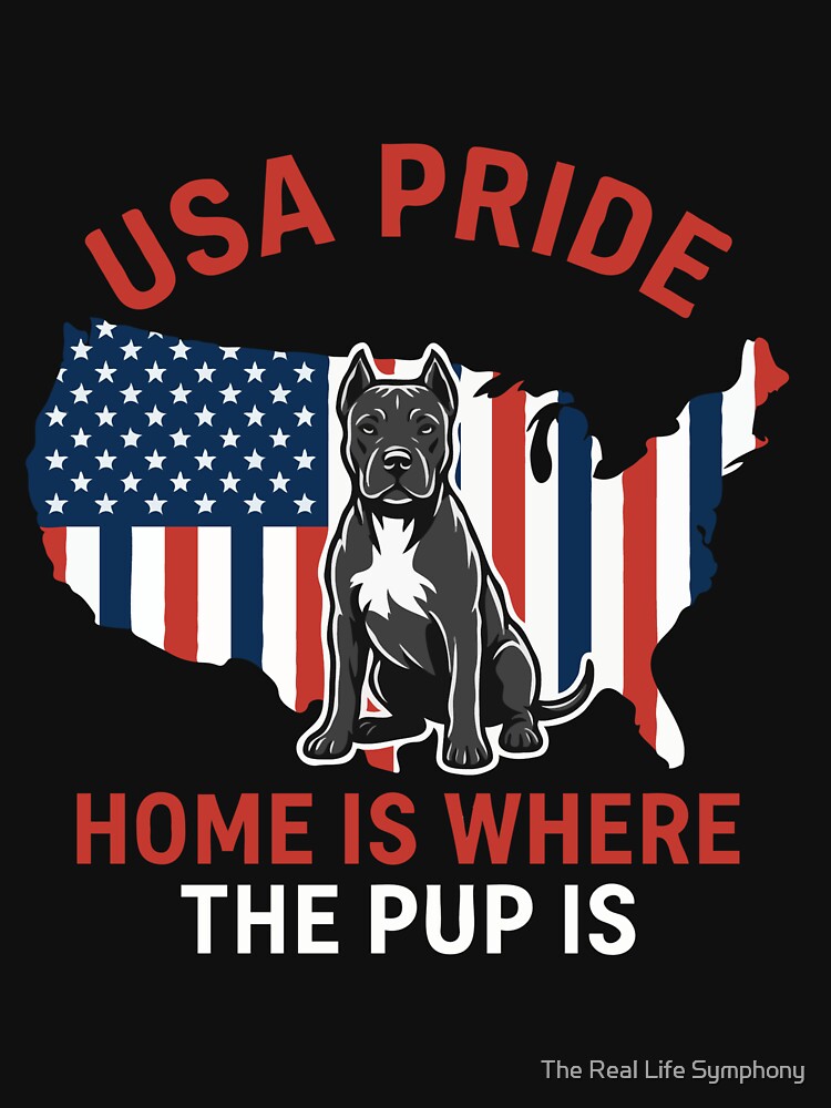 USA Pride Home Is Where The Pup Is by The Real Life Symphony