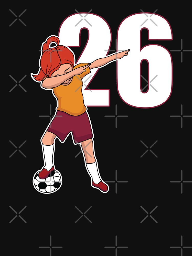 Awesome Soccer Player Girl Number 26 Soccer Athlete Women Athletic Sports Team by VollLaser