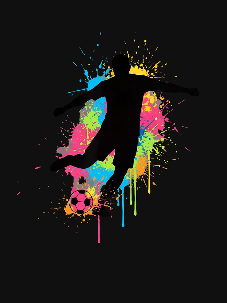 Soccer Player Kicking Ball Football Fan Athlete by salmzouriart
