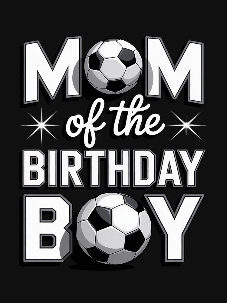Mom Soccer birthday Boy Family Baller b-day Party by AmandasHastie